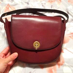 Zimmermann burgundy vintage leather crossbody bag